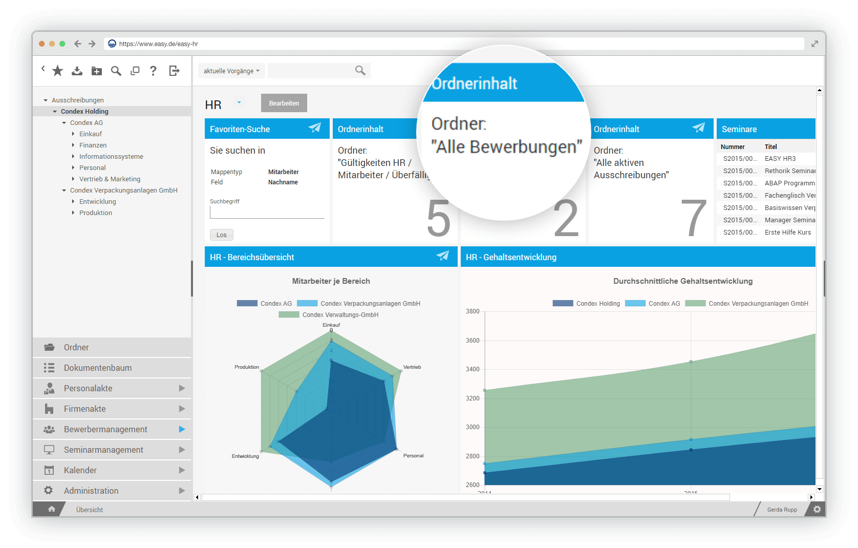 EASY HR Bewerber Dashboard