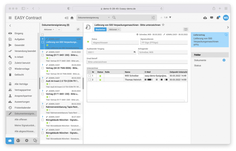 Anbei Erhalten Sie Den Unterschriebenen Vertrag Zurück easy-software.com