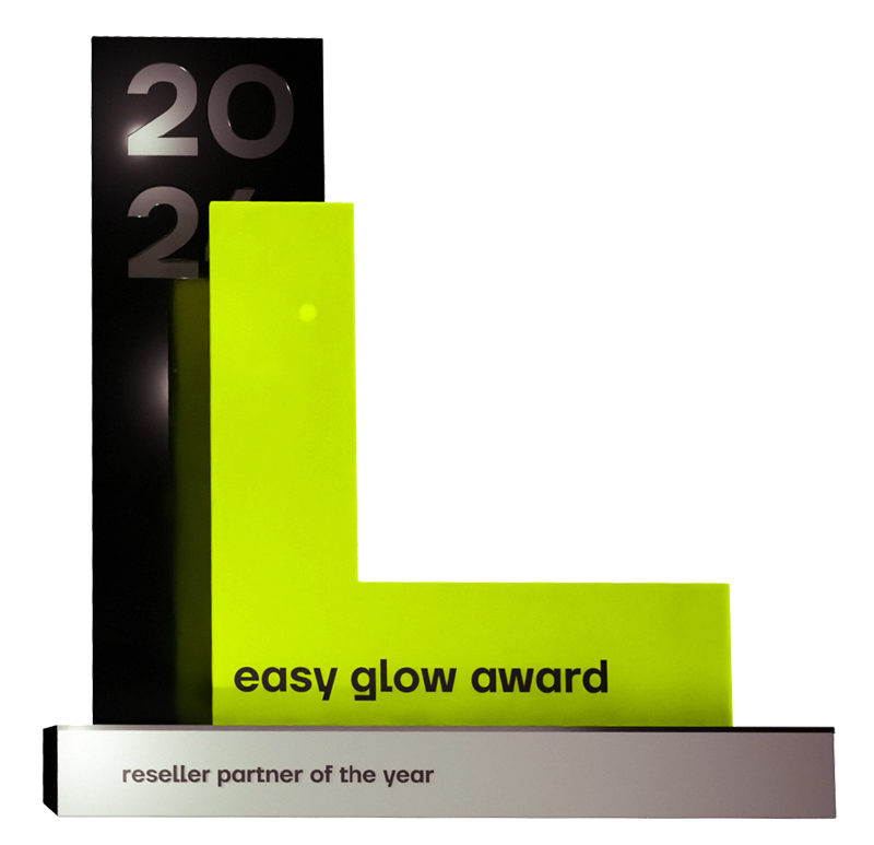 easy Glow Award easy Glow Award Reseller Partner of the Year