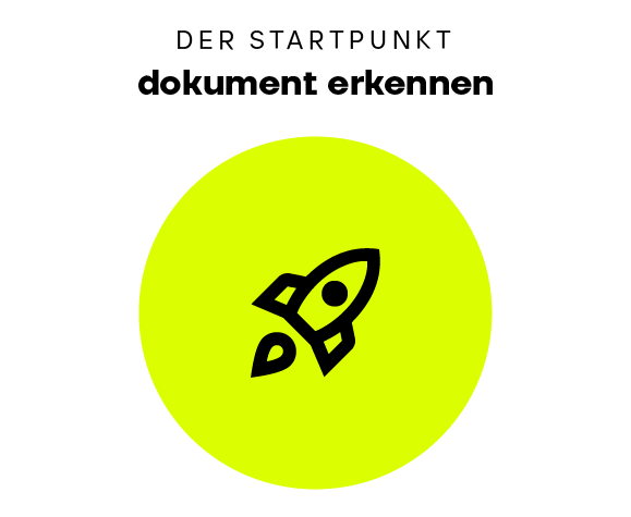 Startpunkt im IDP: Dokumente erkennen