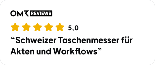 OMR Reviews easy DMS: Schweizer Taschenmesser für Akten und Workflows